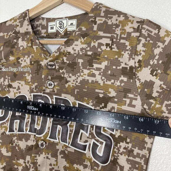 San Diego Padres Jersey Youth Medium Digital Camo Brown MLB Baseball Cotopaxi - Picture 7 of 14